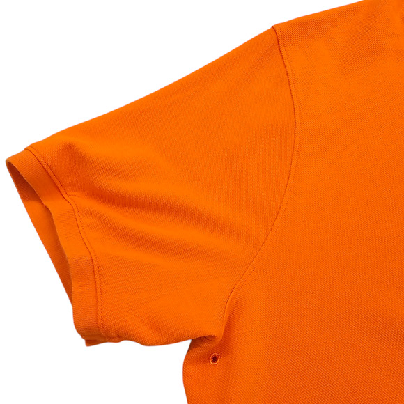 The Nike Polo Shirt Mens Large Orange Dri Fit Short Sleeve - Picture 4 of 12